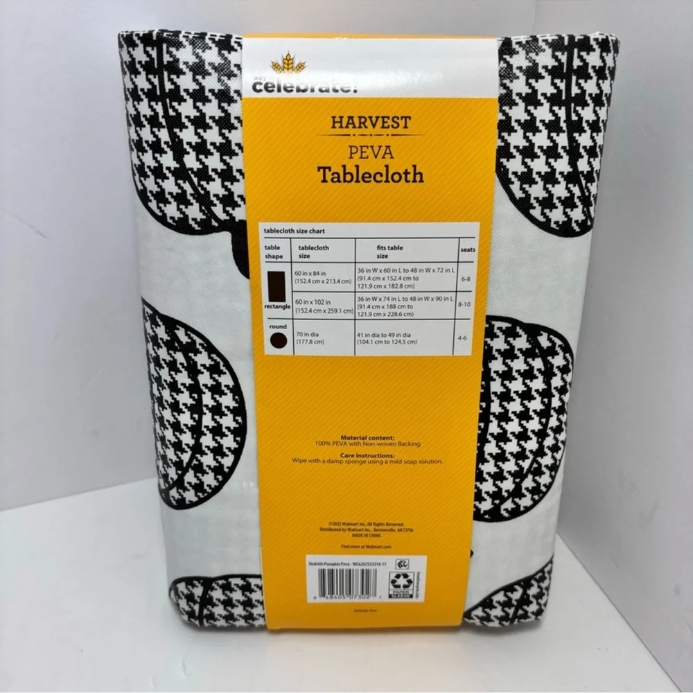 Harvest Peva Rectangle Tablecloth 60
